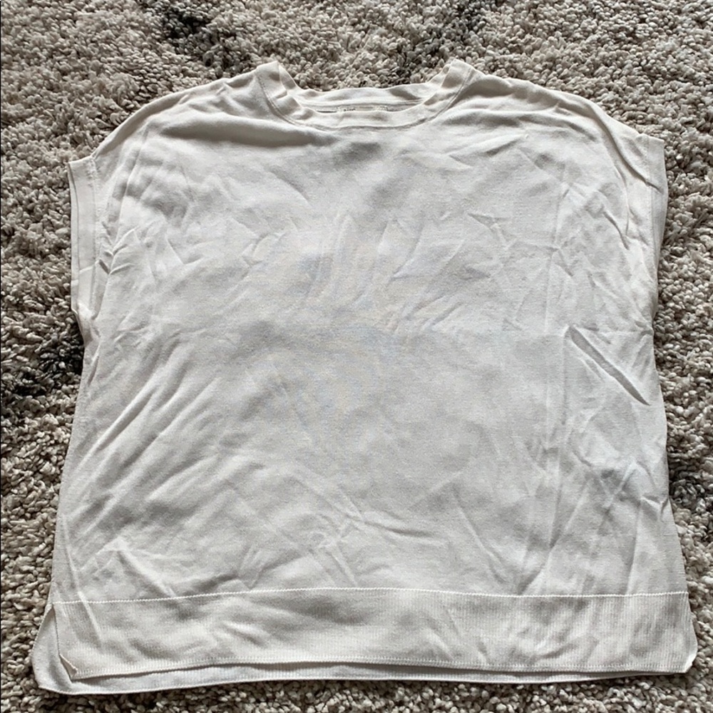 H&M Basic White Tee Size Small